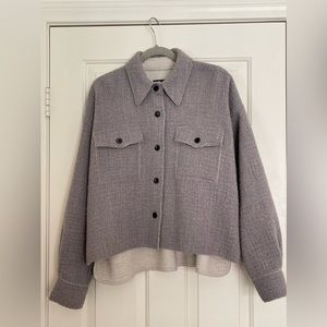 Isabel Marant Grey Dennao Shirt | Designer Size (FR) 36